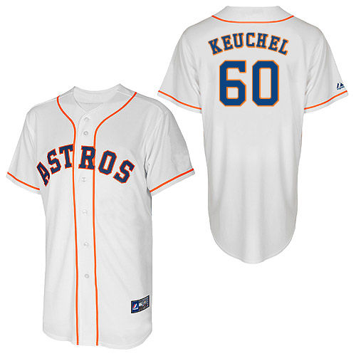 Dallas Keuchel #60 Youth Baseball Jersey-Houston Astros Authentic Home White Cool Base MLB Jersey